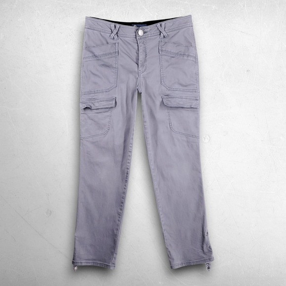 Democracy Pants - Democracy "Ab"solution Utility Cargo Pants Women 10 Gray Gorp Streetwear Tech